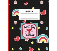 Notebook: A notebook with rainbow , heart and star design