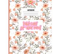 Notebook: A simple notebook for students with a nude flower and qoute