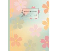 Notebook: A Spring flower themed notebook