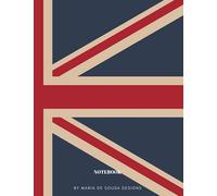NOTEBOOK: A4 NOTEBOOK/UNION JACK for SCHOOL/UNIVERSITY/OFFICE - 100 pages