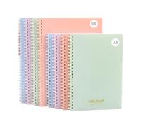 Notebook A5/B5 Multi Color Soft Elastic Spiral Soft Coil Notebook 70 Sheets, With An Easy To Tear Inner Page Design(Pink,A5)
