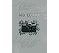 Notebook A5 lined, for writing, 120 pages College Ruled with a old camera: Journal A5, Greeting adres tracker, note, shopping list, paper for Work and School