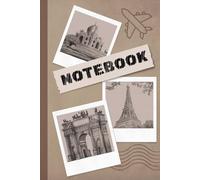 Notebook A5 squared, Journal Size 6x9 in, 80gsm, 60 Sheets 120 Pages, Travel: A squared notebook for people who like traveling