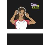 NOTEBOOK/ AESTHETIC NOTEBOOK/ BLACK COLOR NOTEBOOK/ GIRL ICON NOTEBOOK/ GIRLS NOTEBOOK/ COLLEGE BOOK/ SIZE : 7.5 X 9.5:: NOTEBOOK WITH BLACK ... GIRLS POSE ON FRONT PAGE WITH LATEST TREND