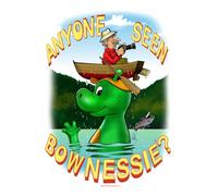 Notebook: Anyone Seen Bownessie, Ruled Lined Pages (Composition book, journal, notes) (100 pages) Fun mythology mystery artwork