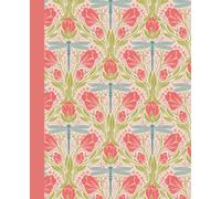 Notebook “Art Nouveau Dragonfly Garden”: Paperback Lined Journal/Planner, (Dotted Lines), 120 pages, Floral Motifs, for Mindfulness or Planning