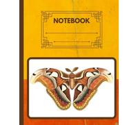 NOTEBOOK ATLAS MOTH: 8 x 10 inch 150 page college ruled