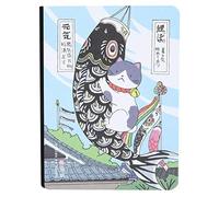 Notebook, Beautiful Hand Painting Cover Notebook Journal Pad Car Type Hand Draw Notebook for Writing(Fish Flag)