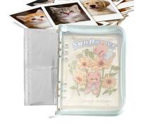 Notebook Binder, A5 6-Ring Portable Collectible Folder, School Binder Folder, for Family Students Teacher School Commute Outdoor Indoor Travel Home