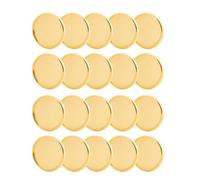 Notebook Binder Discs for DIY Projects for 20pcs Golden Abs Smooth Surface and Sturdy Design Suitable for Curriculum Cards and Notebook Pages