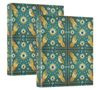 Notebook Binders 3 Ringing 1.5 Inch Pack of 2 Good Luck Evil Eye