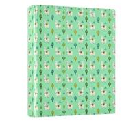 Notebook Binders Three Ringing 1.5 in Pack of 1 Cute Llama Cactus
