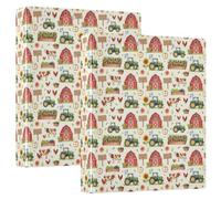 Notebook Binders Three Ringing 1.5 in Pack of 2 Homestead Farm House