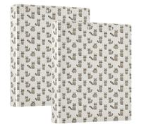 Notebook Binders Three Ringing 1.5 in Pack of 2 Raccoons in Different Poses