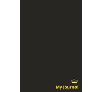 Notebook: Black 100 Page Lined Journal for Writing: A Minimal, Everyday book for Work, School, and Personal Reflection