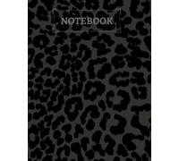 Notebook: black leopard Print Composition Notebook - College Ruled: 100 Pages - Large 8.5* x 11* inch Sketchbook
