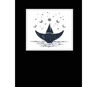 Notebook: Blank Notebook with Sailboat on a Whale Tail Double Exposure Design, Make it Your Journal, Sketchbook or School Notebook, 8.5" x 11", 150 Blank Pages, Glossy Cover