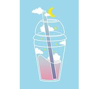 Notebook: Boba Tea Notebook Journal Diary | Kawaii Aesthetic Vaporwave | Japan Japanese South Korea Korean | A5 6x9” | 120 Lined Pages