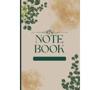 NOTEBOOK: Botanical Green Leaves Aesthetic Lined Journal for Women, Cute Nature Floral Notebook with Date Line, 6x9 Inches, 110 Pages