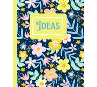 Notebook: Bright Florals: decorative lined 110 pages botanical for making random notes and ideas Paperback.