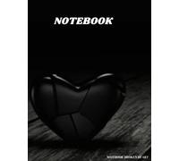 notebook broken heart:This notebook is about a broken heart, a gift for the one who left him his lover...: Size : 8.5 × 11 Inch Cover : black Page : 100 notebook