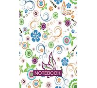 Notebook: butterfly Cover - Grid paper notebook, notebook journal, graph composition notebook, small - size 4 x 6 inches, cute gift for women and girls.