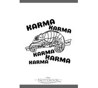 Notebook: Chameleon Karma Chameleon 80s Music Pun Gift: A Perfect Gifts 120 Pages 6x9 Inches| Notebook, Journal, Planner, Diary