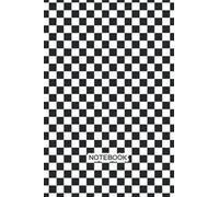 Notebook: Checkered Notebook Journal, Matt Cover, 90 gsm white Paper,A5 - 6"×9", lined paper, Journaling Writing Note, Planner, A5 - 6"×9", Travel ... Travelers Notebook, Black and white checkered