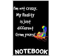 Notebook: Cheshire Cat Quote Alice in Wonderland costume I'm not crazy notebook 100 pages 6x9 inch by Sui Kinle