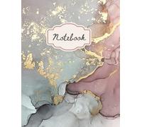 Notebook: Chic Marble & Gold Notebook - A Stylish A4 Lined Composition Journal for Work, Study, or Personal Notes