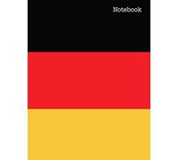 Notebook: College Ruled 8.5 x 11 Journal 100 Pages - Flag of Germany - German Flag Notebook