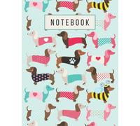 Notebook: Composition College Ruled Blank Lined Pages, Cute Dachshund Sausage Dog Notebook For Dog Lovers & Pet Owners, Green