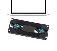 Notebook Cooling Stand - Portable Folding Fan Cooler | USB-Powered Anti-Slip Laptop Cooling Pad | Quiet, Ergonomic Design for 12-17" Laptops | Ideal for, Work, and Travel