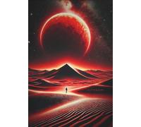 Notebook Cosmic Red Desert: 250 Lined Pages Journal | Galaxy, Space & Sci-Fi Inspired Notebook for Writing, Notes, Journaling & Creative Ideas