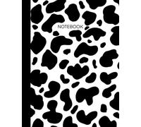 Notebook: Cow Print Composition Notebook - College Ruled 120 Pages - Large 8.5 x 11