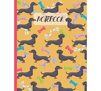 Notebook: Cute Black & Tan Dachshunds - Lined Notebook, Diary, Track, Log & Journal - Gift Idea for Boys Girls Teens Men Women (8"x10" 120 Pages)
