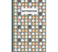 Notebook: Cute Guinea Pig Journal, A5 Lined Notebook, Guinea Pig Gift Idea for Girls, Boys, Teens. Women and Men.