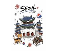 NOTEBOOK: Cute Gyeongbokgung Palace Seoul Doodle Art - 6x9 Inches, 200 Pages: seoul illustration Notebook