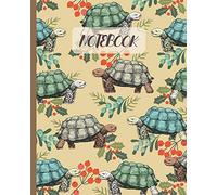 Notebook: Cute Tortoises Drawing - Lined Notebook, Diary, Track, Log & Journal - Gift Idea for Boys Girls Teens Men Women Who Love Turtles & Tortoises (8"x10" 120 Pages)