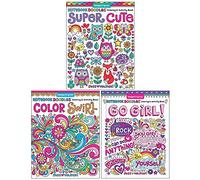 Notebook Doodles Collection 3 Books Set By Jess Volinski (Super Cute, Color Swirl, Go Girl!)