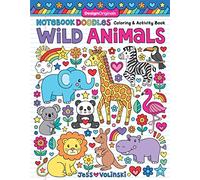 Notebook Doodles Wild Animals: Coloring & Activity Book (Design Originals) 32 Whimsical Designs of Zebras, Elephants, Lions, Tigers & More; Beginner-Friendly Inspiring Art Activities; Perforated Paper