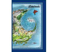 Notebook - Dragon's residence map: Journal_6in x 9in x 114 Pages White Paper Blank Journal with Black Cover Perfect Size