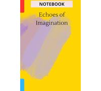 NOTEBOOK Echoes of imagination: Abstract Purple Smudge Acrylic Brush Stroke on a yellow cover
