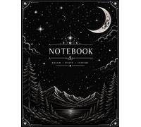 Notebook: Elegant Moonlit Notebook for Writing, Journaling, School Notes, Creative Ideas, and Daily Reflection | Perfect for Students, Writers, Dreamers, and Fantasy Lovers