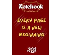 Notebook: Every page is a new beginning,110 pages