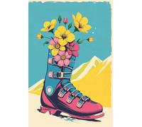 Notebook Floral Ski boots