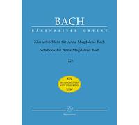 Notebook for Anna Magdalena Bach 1725 (Piano with fingerings)