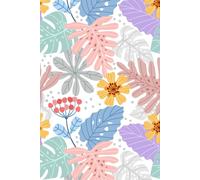NOTEBOOK FOR YOU: Pastel Notebook Flowers with 120 Pages Lined, 6"x9"