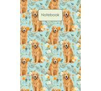 Notebook: Funny Golden Retriever Gifts For Lovers, Birthday Gift Ideas for Kids, Lined Pages Dairy To Write in