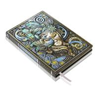 Notebook Gift for Women - 3D Embossed Handmade Journals with Lined Paper Cool Leather Writing Notebooks Christmas Birthday Gifts for Women & Lady & Teacher & Student & Nerdy (A5,Multicolor)